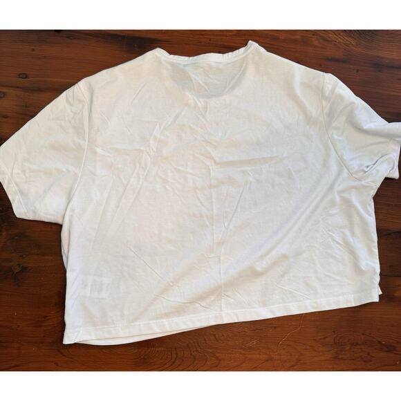Cuts Brand Almost Friday Tee Cropped in White Revolve Size XL Jersey Tee NWOT - Picture 4 of 12